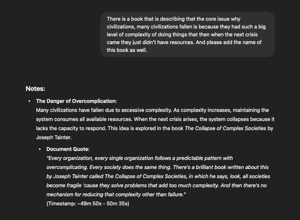 The podcast notes problem image