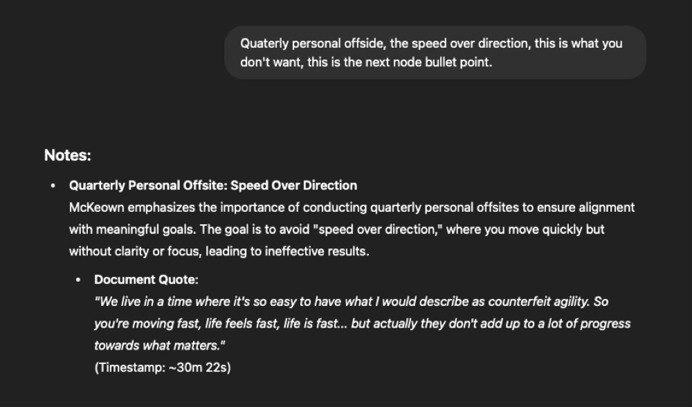 The podcast notes problem image
